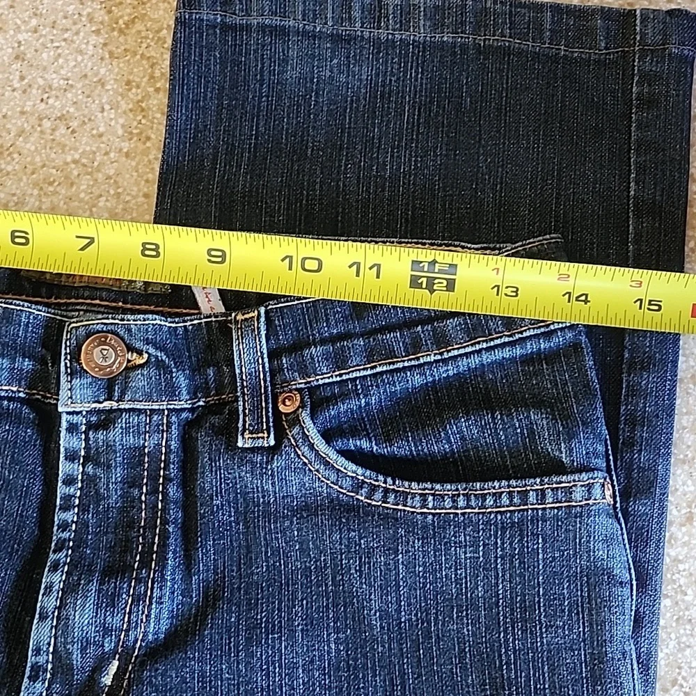 David Kahn Lauren Dark Wash Straight Leg Size 4 - Picture 7 of 14